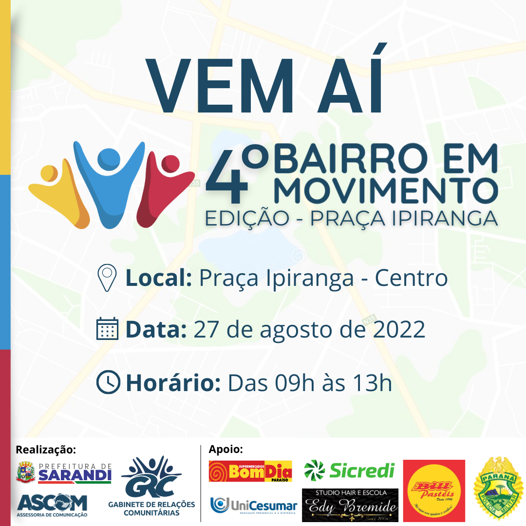 4º Bairro em Movimento - Edição Praça Ipiranga